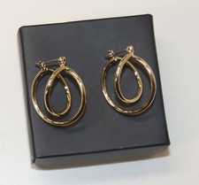 2018 Avon Orbital Hoop Pierced Earrings Goldt...