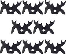 8 Pack Plastic Moosehead Pool Billiard Cue Bridge Head Black 