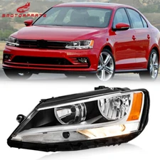Left/Driver Side Headlights Assembly For 2011-2018 Volkswagen VW Jetta Sedan