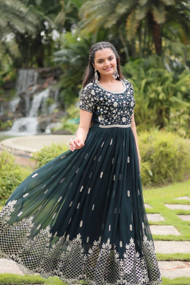 Indian Salwar Kameez Pakistaner Partykleidung Bollywood Readymade Anzug Hochzeit - Bild 4 von 4