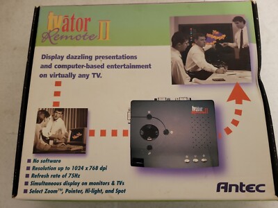 Antec TVator Remote II for PC/Mac 1024/768 with 16M Colors CIB 1998