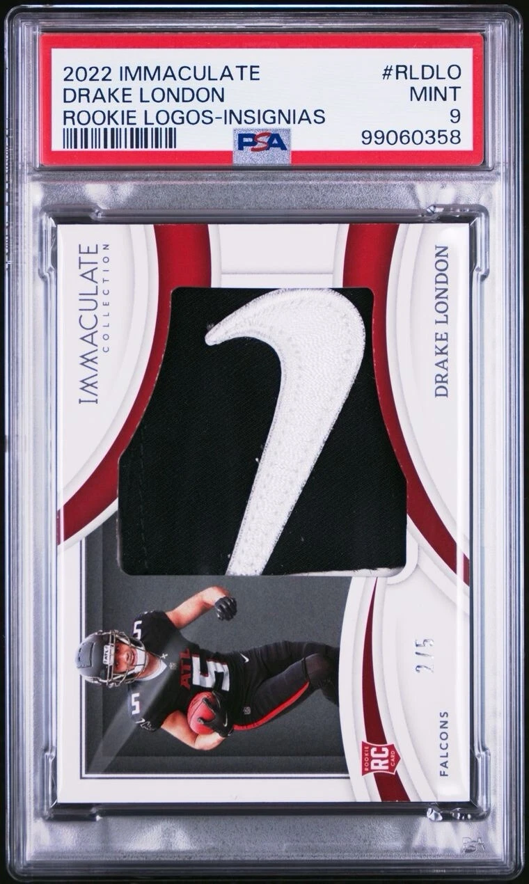 Drake London Panini Immaculate Collection Rookie Logos #RLDLO Insignias