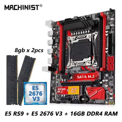 MACHINIST RS9 X99 Motherboard Combo LGA 2011-3 Set Xeon E5 2676