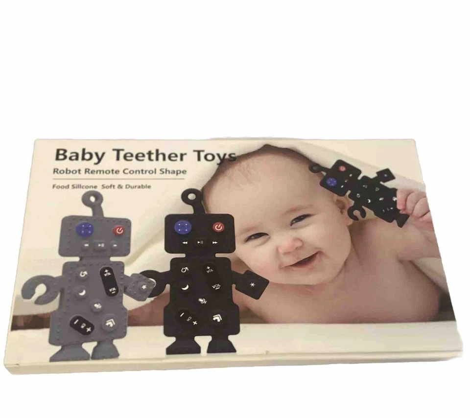 Baby Teether Robot Shaped Baby Teether Toys, Set Of 3, NEW - Image 4 of 4