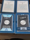 1883-CC (NGC-MS64) 1882-CC (ANACS-MS62) Morgan Silver Dollars - GSA W/COA