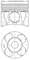 Kolbenschmidt 41071600 Kolben FüR Opel, Vauxhall