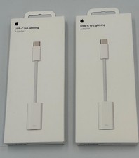 Genuine Apple USB-C to Lightning Adapter for USB-C iPhones / iPad A2868 2 Pack