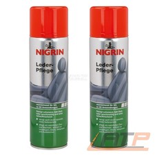 2x 400ml NIGRIN LEDER-PFLEGE LEDERPFLEGE LEDERREINIGER REINIGER SPRAY GLATTLEDER