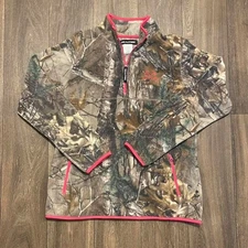 Real tree camo fleece w/ pink accents size XL