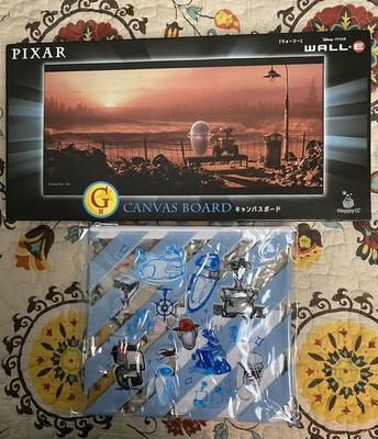 Happy Kuji (Happy Lottery) Disney Pixar's Wall-E NIP Canvas Print & Zipper Pouch