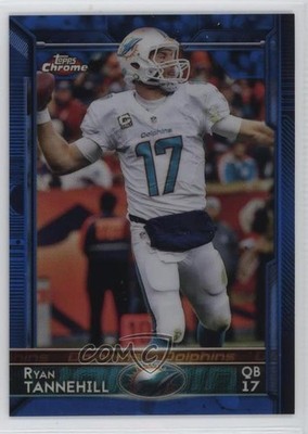 2015 Topps Chrome Blue Refractor 129/199 Ryan Tannehill #76 e2p