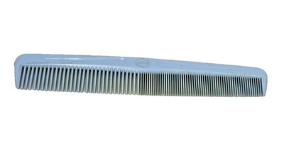 Vintage Goody Hair Dressing Comb Blue 7.25'' USA Made 70s 80s Wide Fine Plastic