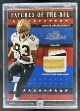 2003 Playoff Prestige Donte Stallworth Stars of the NFL Patches #/50 Saints
