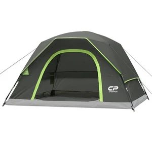 Waterproof Camping Tent for 2-6 People | Easy Setup, Windproof, Double Layer, La