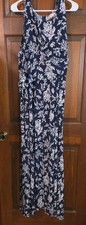 michael kors plus size 3x dress- Navy and White w gold Accents. Very Nice.