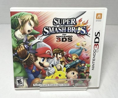 Super Smash Bros NO GAME Case & Manual Only (Nintendo 3DS, 2014)