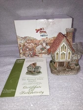 David Winter Cottages From Enesco Vintage The Stained Glass Studio 1999 D1058