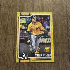 COLOR MATCH Topps 2026 Series 1 Jacob Wilson Yellow Rookie #240 Athletics /399