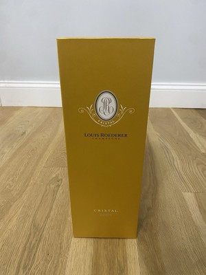 Louis Roederer Cristal 2009 Vintage Champagne box (empty) with product leaflet
