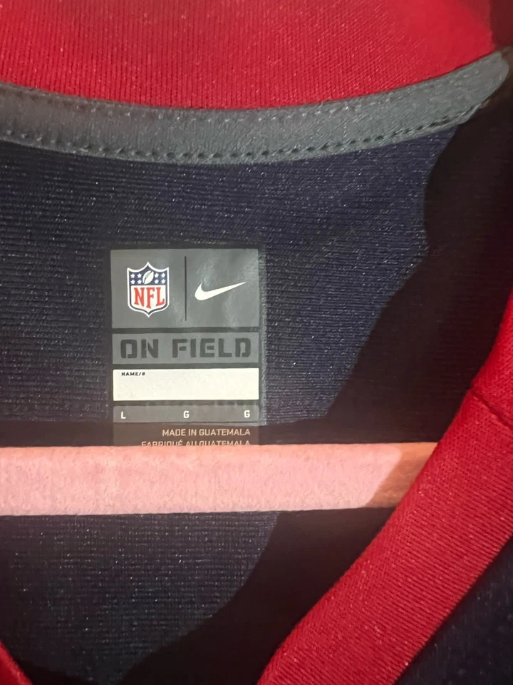 Camiseta Nike On-Field Deshaun Watson #4 Houston Texans NFL Azul Marino Juvenil Niñas L Nueva con Etiquetas Foto 3 de 4