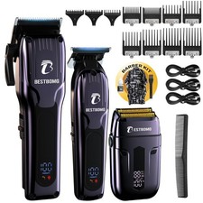 BESTBOMG  Hair Clippers for Men, Professional Hair Clippers, Beard Trimmer Rech