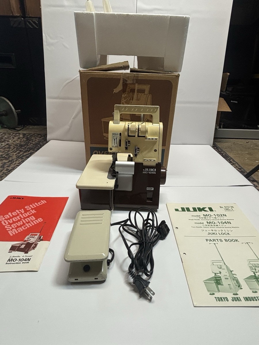 JUKI MO-104N Overlocker Electric Sewing Machine w/ Original Box