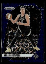 2024 Panini Prizm WNBA #78 Megan Gustafson Blue Velocity Prizms