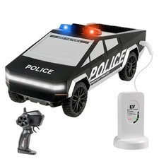1/24 Police Theme RC Pickup Truck, 2.4GHz Remote Control Car with Toy EV...
