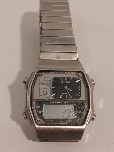 ALBA SEIKO Y651-5110 Men's Watch Vintage AS-IS Untested