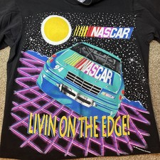 NASCAR 1994 “Livin On The Edge” All Over Print Tee Shirt Medium