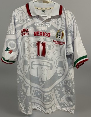 Mexico 1998 Cuauhtemoc Blanco Jersey World Cup ABA SPORT LARGE | eBay