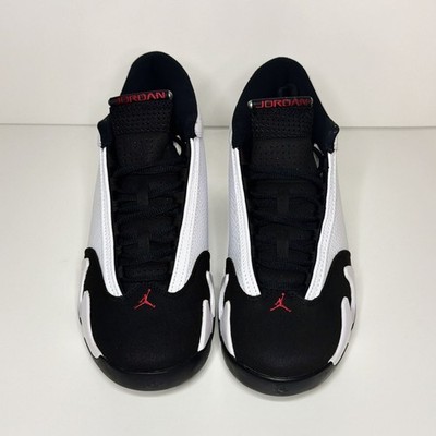Nike Air Jordan 14 Retro 2024 Black Toe Red White 487471-160 Men's