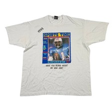 Vintage 90s Screen Stars T Shirt XL USA Made 1993 Sports Time Football Graphic