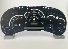 US Speedo Black Silverado/Sierra Gauge Face for Clusters 03-05 Gas-Escalade font