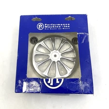 NOS Performance Machine Revel Chrome Air Cleaner Faceplate & Medallion Harley