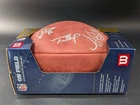 Multi Signed Super Bowl XXXVI Football Tom Brady Patten Smith AUTO Beckett LOA