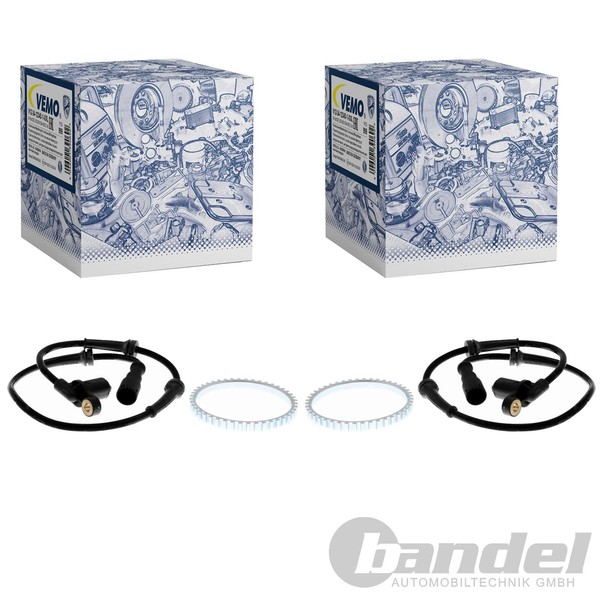 2X Vemo ABS-SENSOR Raddrehzahl Vorne Li+Re Passend FüR Renault Megane ScÉNic-image