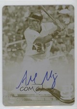 2018 Topps Chrome Rookie Printing Plate Yellow 1/1 Alex Mejia #RA-AME Auto b8h