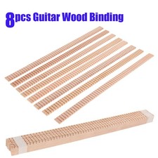 8* 360x17x4mm Spruce Wood Guitar Binding Purfling Strip Edge Guitar Replace Part