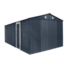 10x20ft Elevated Strength Garage Shed with 7.5ft Front Gate Side Access