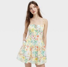 NWT Roller Rabbit x Target Women's Vacation Drop Waist Mini Dress Size Medium