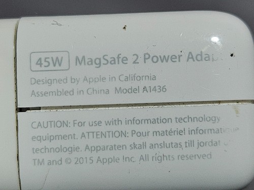 Apple A1436 45W alimentatore power adapter MagSafe 2 originale per MacBook Air - Afbeelding 3 van 4