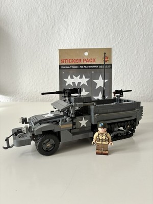 Brickmania M3A1 Half Track - Armored Personnel Carrier - TMC Minifig