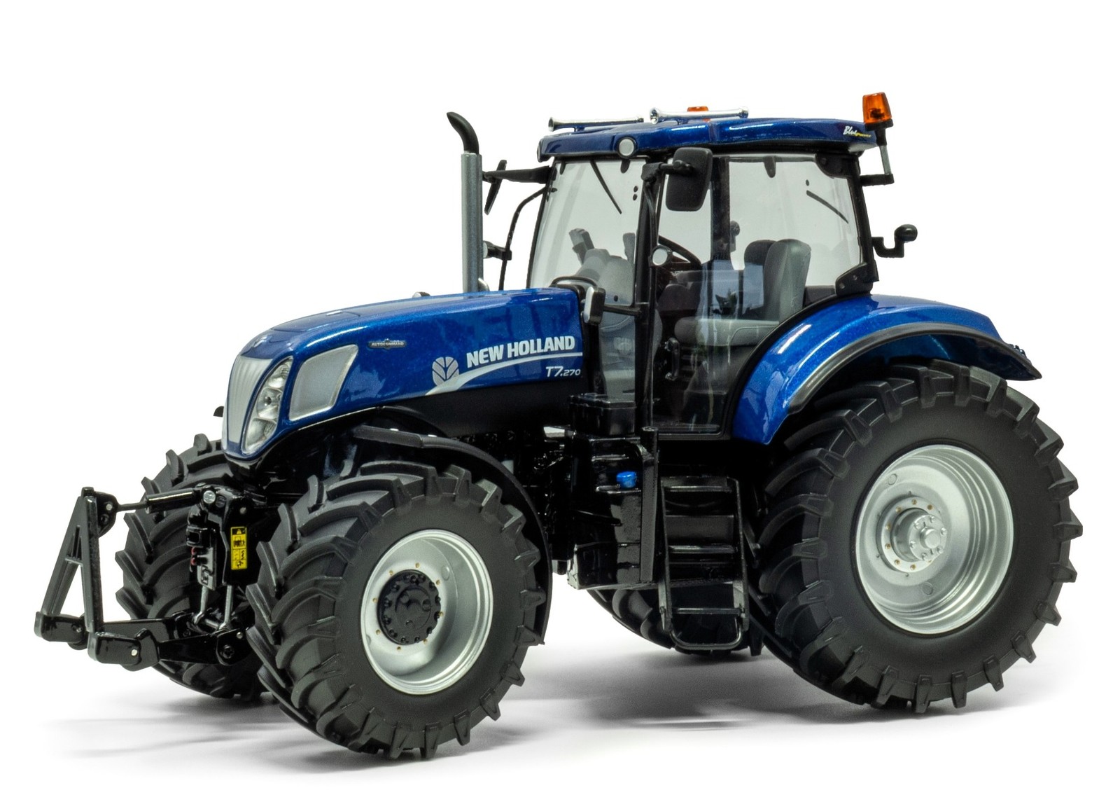 New Holland T7.270 Blue Power ROS 2013-2015 réplique injectée métal avec jantes grises 1/32