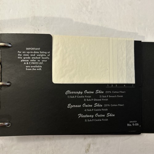 Alling & Cory Company Paper Swatch Book Lot (9) Salesman Catalogs- Hammermill - Picture 24 of 24