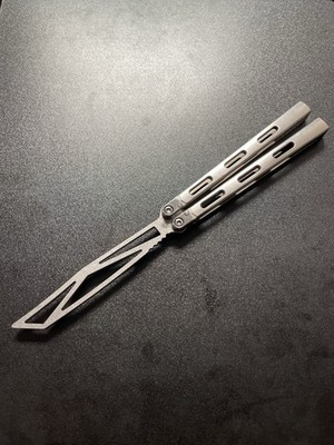 MachineWise Maryn Titanium Balisong   Butterfly Knife (Maryn-Platform Trainer)