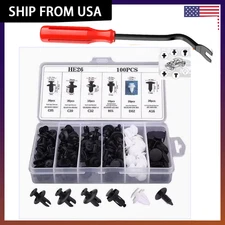 101 Pcs Automotive Clip Trim Car Push Pin Rivet Bumper Door Panel Retainer Kit