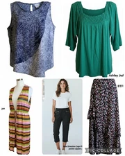 BRAND NEW/ USED MISC LOTS OF 5 WOMEN'S SIZE LARGE CLOTHING