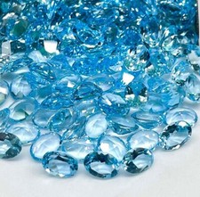 1x Swiss Blau Topas Oval 6x4mm, 7x5mm, 8x6mm, 10x8mm
