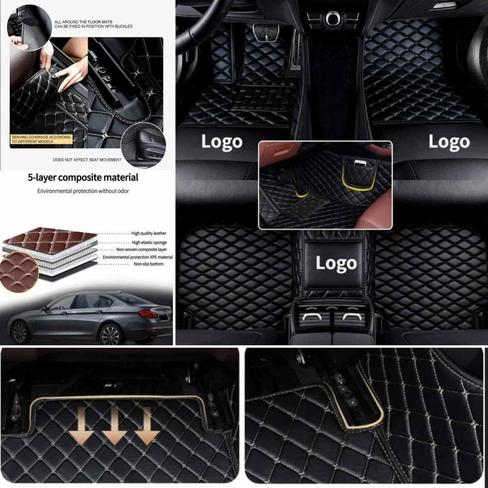 For Honda Pilot 2006-2020 Car Floor Mats Waterproof Custom Carpets Auto Liners - Image 2 of 4